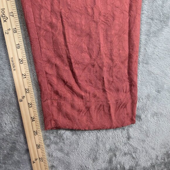 Anthropologie Ett Twa 4 Rose Jacquard Aubade Tie Waist Cropped Boho Trousers - Picture 10 of 10